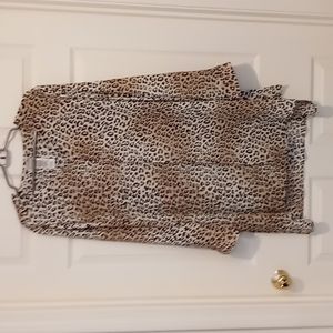 Chico's long tunic with the appearance of being a jacket with a tank size 16/18